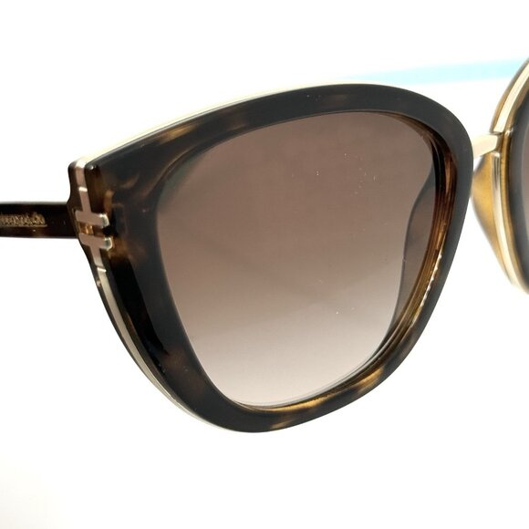 Tiffany & Co. TF4152 Brown Acetate Cat Eye Sunglasses Gold Tone Tortoise Shell main image 5